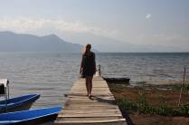 Aproximando-se do lago Yojoa, região central de Honduras